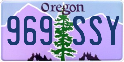 OR license plate 969SSY