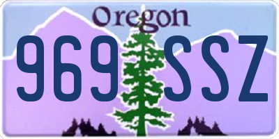 OR license plate 969SSZ