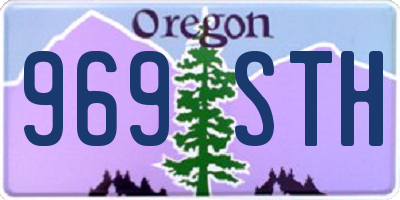 OR license plate 969STH