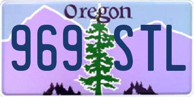 OR license plate 969STL