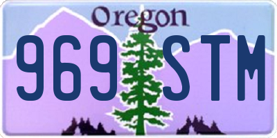 OR license plate 969STM