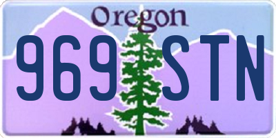 OR license plate 969STN