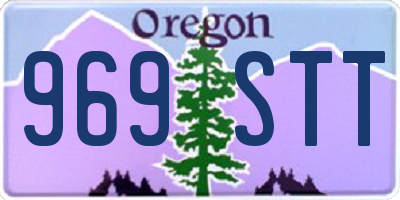 OR license plate 969STT