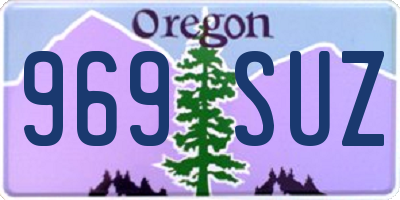 OR license plate 969SUZ