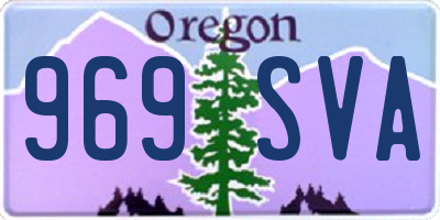 OR license plate 969SVA
