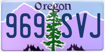 OR license plate 969SVJ