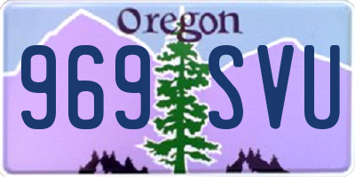 OR license plate 969SVU