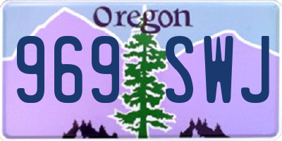 OR license plate 969SWJ