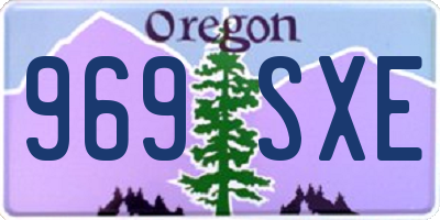 OR license plate 969SXE