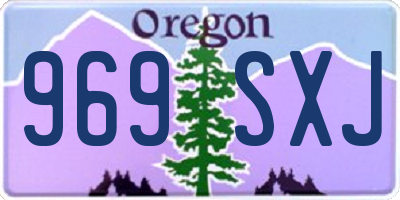 OR license plate 969SXJ