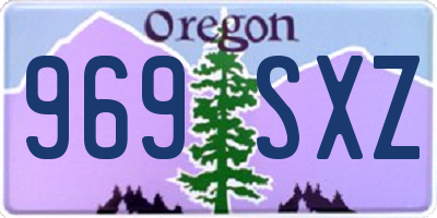 OR license plate 969SXZ