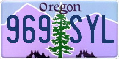OR license plate 969SYL