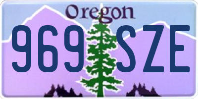 OR license plate 969SZE