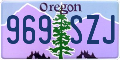 OR license plate 969SZJ