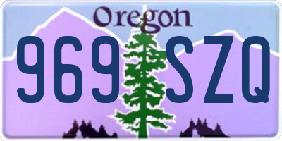 OR license plate 969SZQ