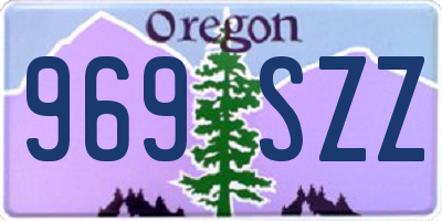 OR license plate 969SZZ