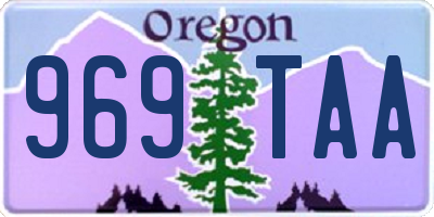OR license plate 969TAA
