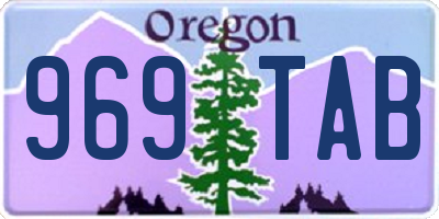 OR license plate 969TAB