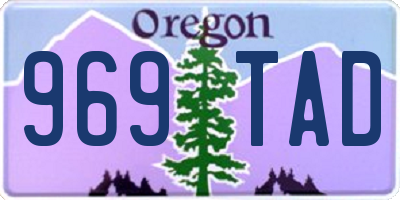 OR license plate 969TAD