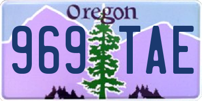 OR license plate 969TAE