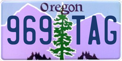 OR license plate 969TAG