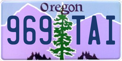 OR license plate 969TAI