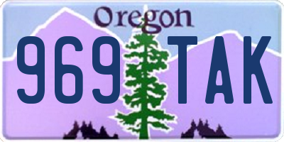 OR license plate 969TAK