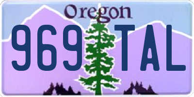 OR license plate 969TAL