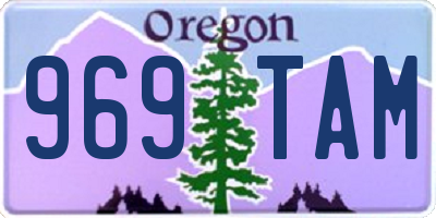 OR license plate 969TAM