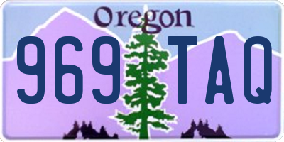 OR license plate 969TAQ