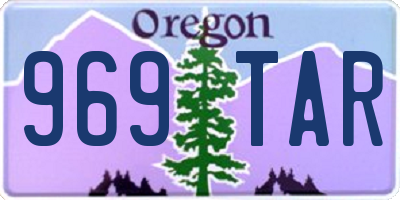 OR license plate 969TAR