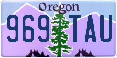 OR license plate 969TAU