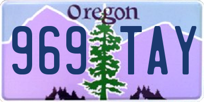 OR license plate 969TAY
