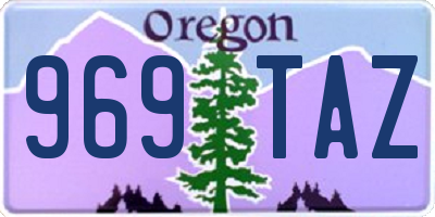 OR license plate 969TAZ