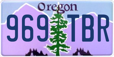 OR license plate 969TBR