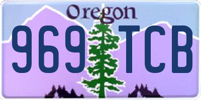 OR license plate 969TCB