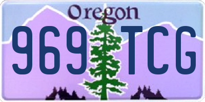 OR license plate 969TCG