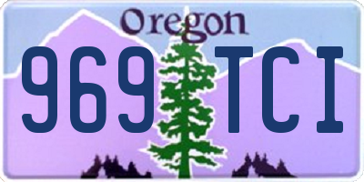 OR license plate 969TCI