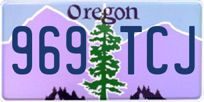 OR license plate 969TCJ