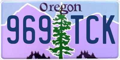 OR license plate 969TCK
