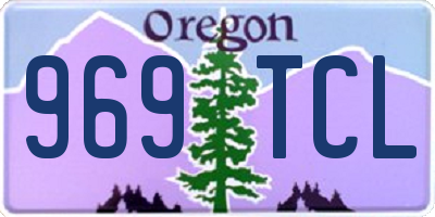 OR license plate 969TCL