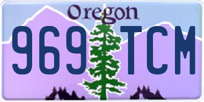 OR license plate 969TCM