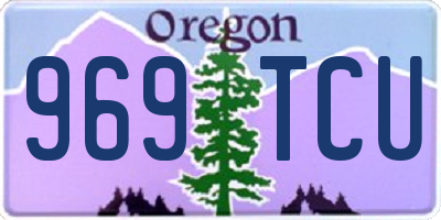 OR license plate 969TCU