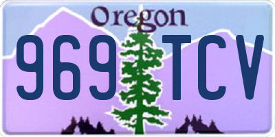 OR license plate 969TCV