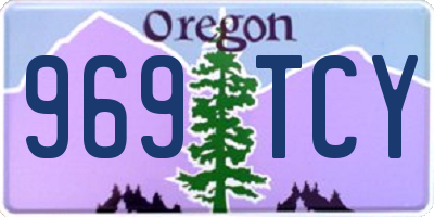 OR license plate 969TCY