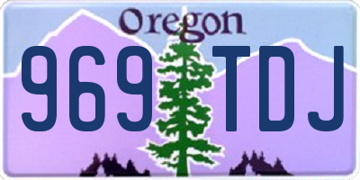 OR license plate 969TDJ