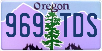 OR license plate 969TDS