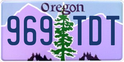 OR license plate 969TDT