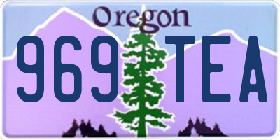 OR license plate 969TEA