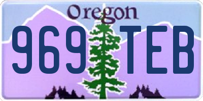 OR license plate 969TEB